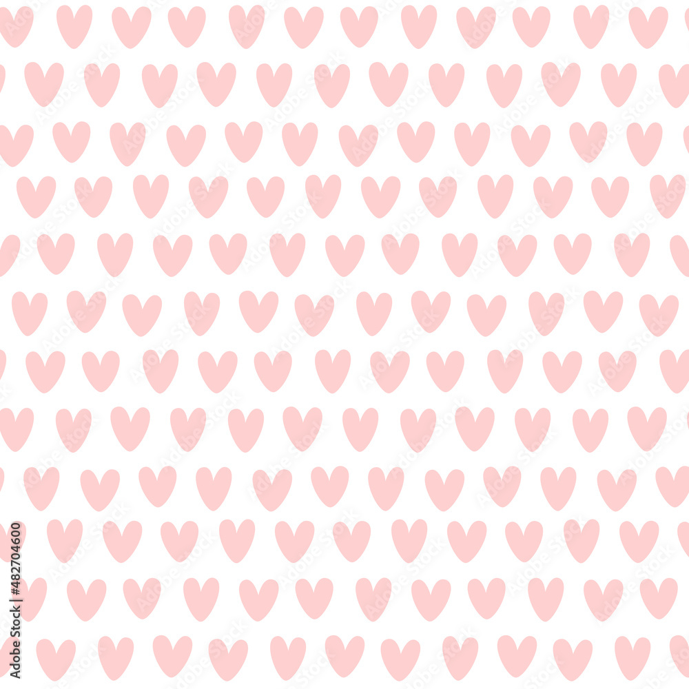 Hand-drawn seamless pattern with hearts. Creative stylish background for Valentine Day. Colorful illustration for paper and gift wrap. Fabric print modern design. Hand-drawn seamless pattern with hearts. Creative stylish background for Valentine Day. Colorful illustration for paper and gift wrap. Fabric print modern design.