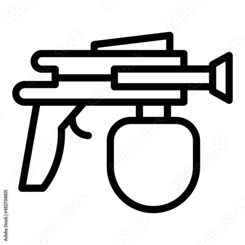 Repair sprayer icon outline vector. Auto car. Paint gun