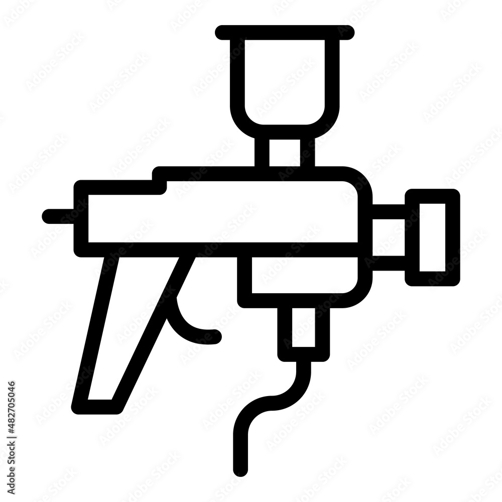 Car spray gun icon outline vector. Auto body. Repair painter Car spray gun icon outline vector. Auto body. Repair painter
