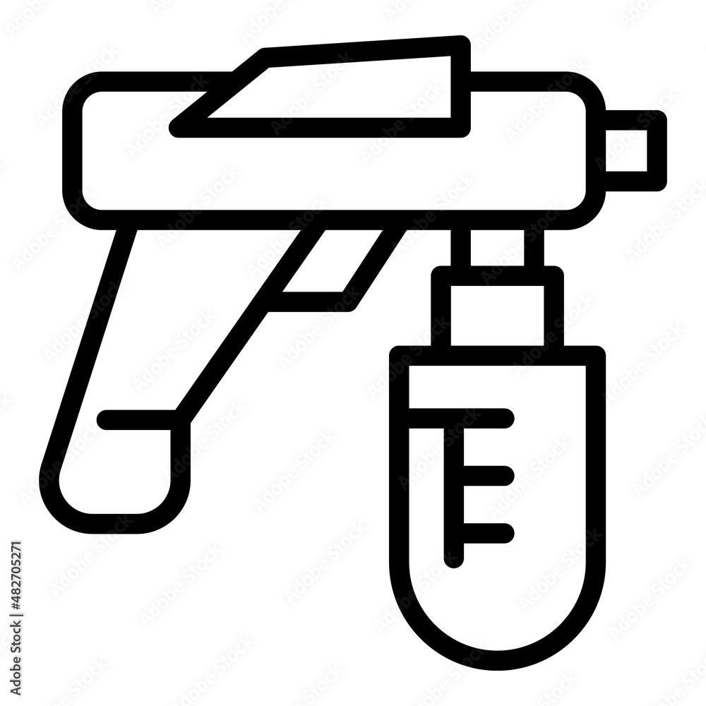 Gun spray icon outline vector. Painter air. Auto body Gun spray icon outline vector. Painter air. Auto body