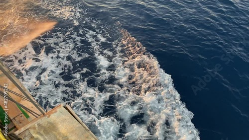 Very beautiful views at the top of a hill in scandinavia with views of the sea of the islands and the nearest mountains and lakes