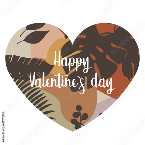 Vector abstract heart for happy valentines day
