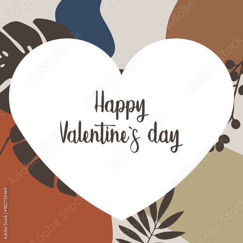 Vector abstract heart for happy valentines day