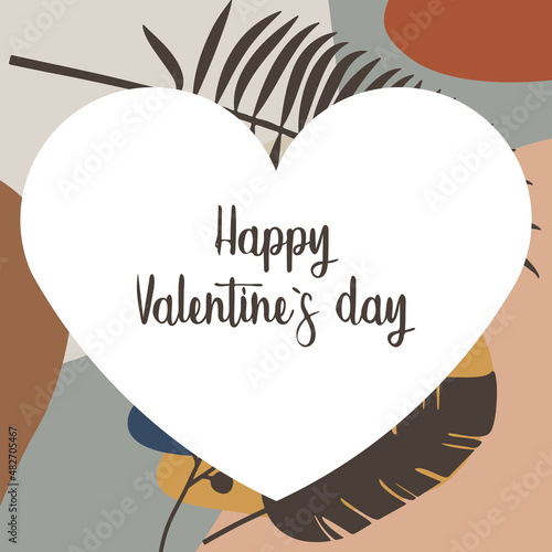 Vector abstract heart for happy valentines day
