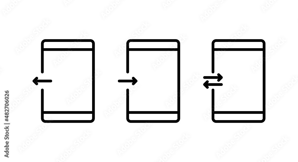 Vector smartphone with down arrow set icons. Smartphone flat line icon. Mobile download icon in line style. Phone icon for apps and websites. Vector illustration Vector smartphone with down arrow set icons. Smartphone flat line icon. Mobile download icon in line style. Phone icon for apps and websites. Vector illustration