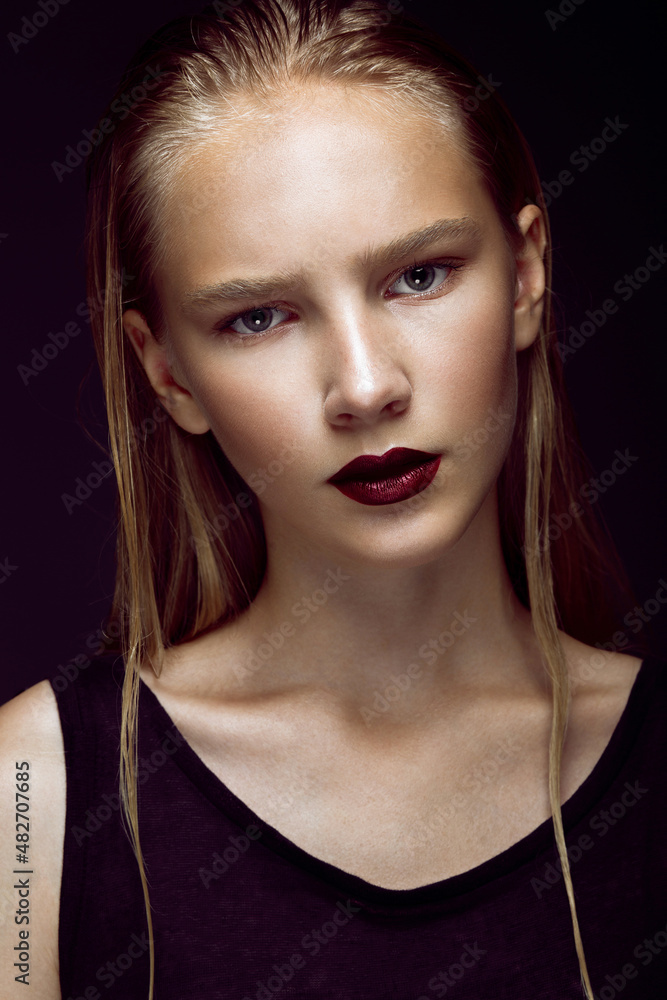 fashion model is posing in studio for test photo shoot showing different poses fashion model is posing in studio for test photo shoot showing different poses
