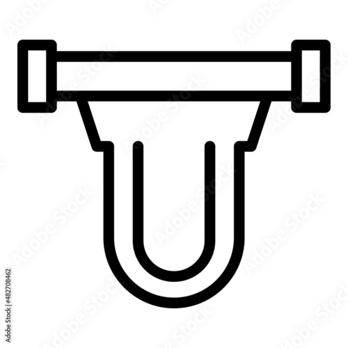Osmosis filtration icon outline vector. Water filter. System plant