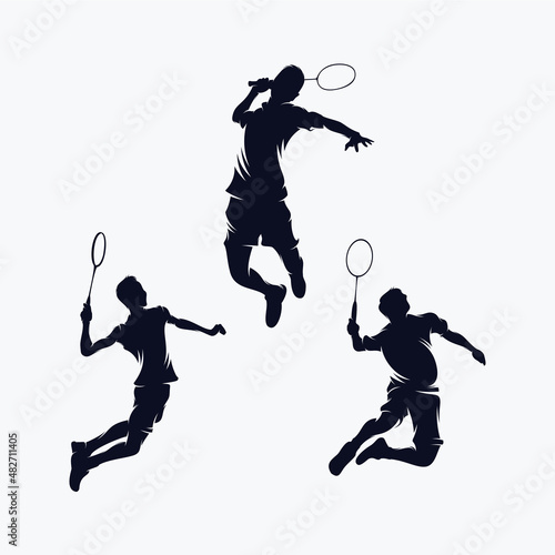 Collection Of Badminton Smash Logo Designs