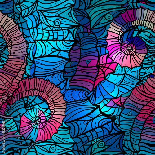 Abstract mosaic pattern, vector illustration