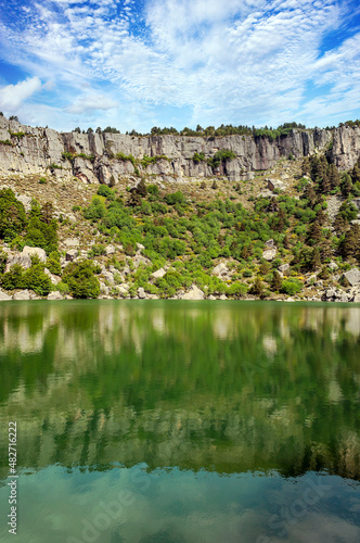 Lake in the forest photo