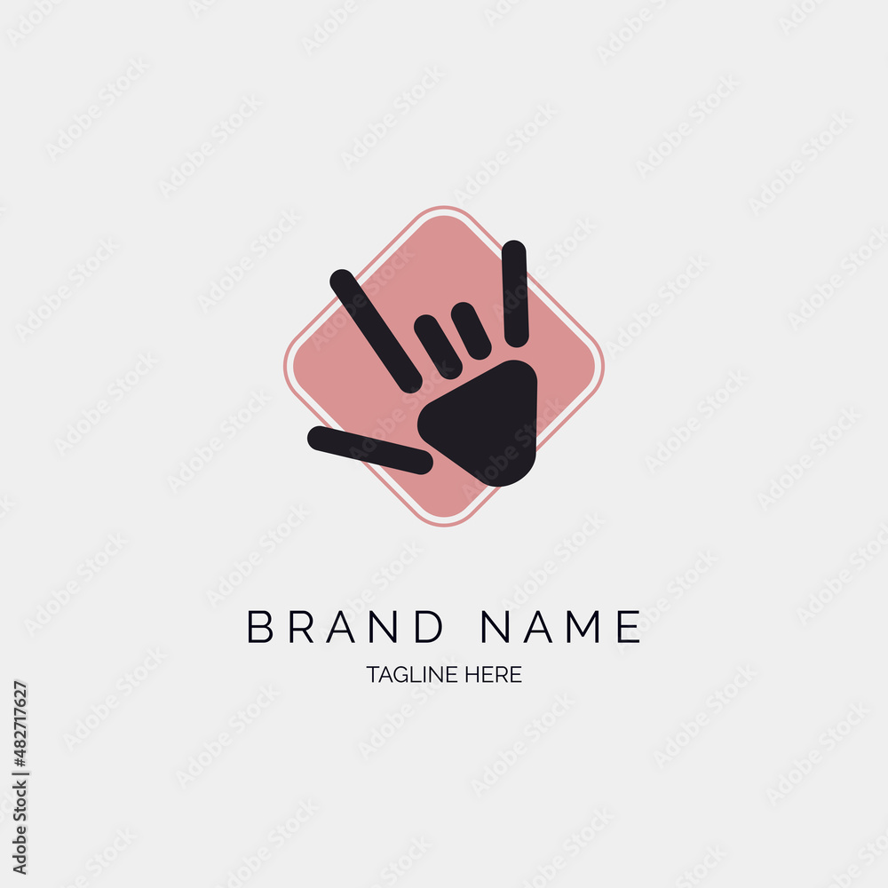 Love you gesture finger emoji logo template design vector isolated icon illustration. for brand company or other Love you gesture finger emoji logo template design vector isolated icon illustration. for brand company or other