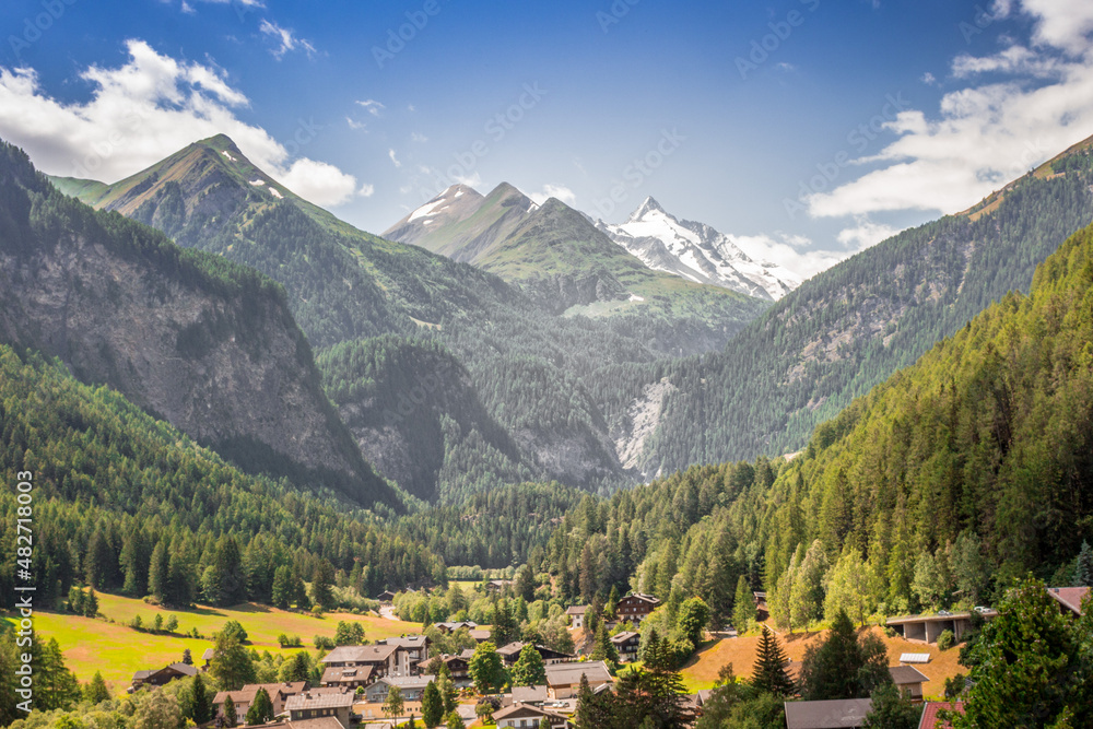 The town in front of the Grossglockner. Resort village. Quiet place. Nook of the Earth. The village is surrounded by mountains and forests. Country life. Calm little town. The town in front of the Grossglockner. Resort village. Quiet place. Nook of the Earth. The village is surrounded by mountains and forests. Country life. Calm little town.