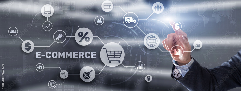 E-commerce Business Digital Marketing Concept. Electronic commerce E-commerce Business Digital Marketing Concept. Electronic commerce