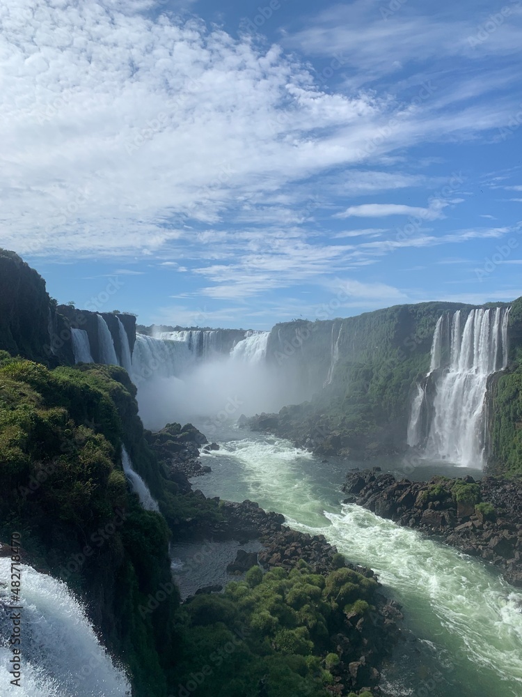 waterfall in the mountains Foz do iguaçu