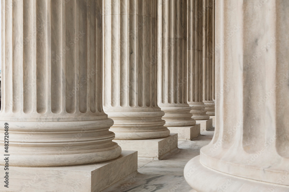 USA, DC, Washington, Columns of US Supreme Court USA, DC, Washington, Columns of US Supreme Court