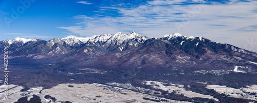 冬の八ヶ岳連峰　南八ヶ岳　富士見パノラマスキー場山頂からの絶景 © DONDON2018