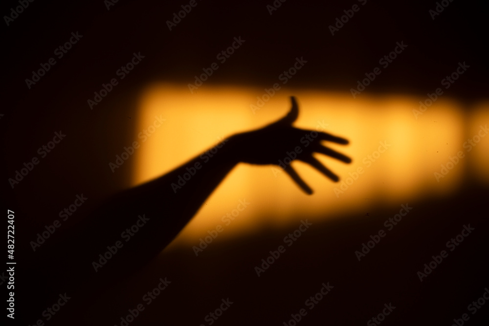 silhouette of hands silhouette of hands