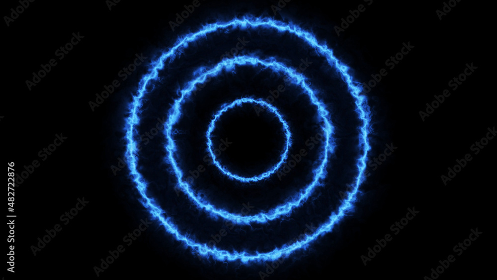 Blue Nebula Energy Light Concentric Circles Blue Nebula Energy Light Concentric Circles