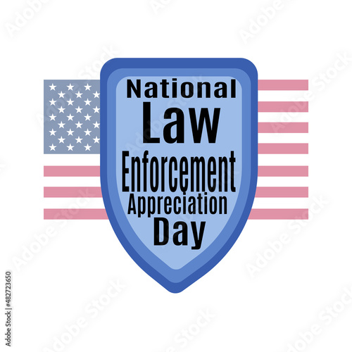 National Law Enforcement Appreciation Day, Idea for poster, banner, flyer or postcard