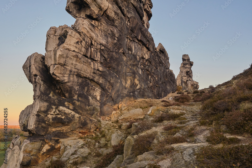 Devil's wall, Teufelsmauer, Saxony Anhalt, Germany