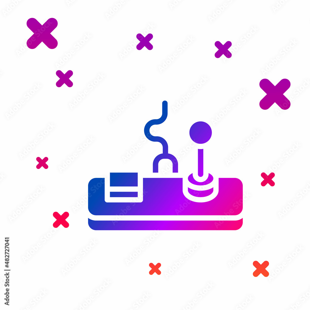Color Gamepad icon isolated on white background. Game controller. Gradient random dynamic shapes. Vector Color Gamepad icon isolated on white background. Game controller. Gradient random dynamic shapes. Vector