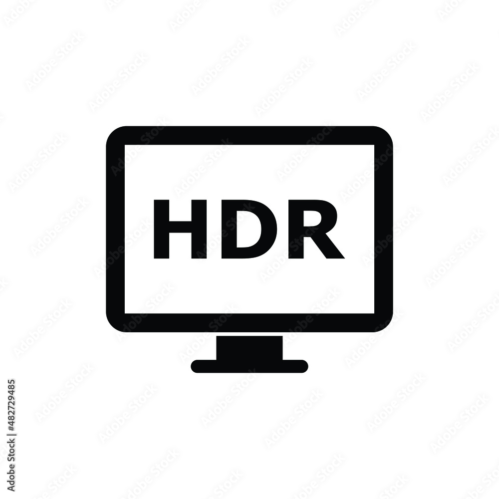 hdr icon vector High Dynamic Range Imaging hdr icon vector High Dynamic Range Imaging