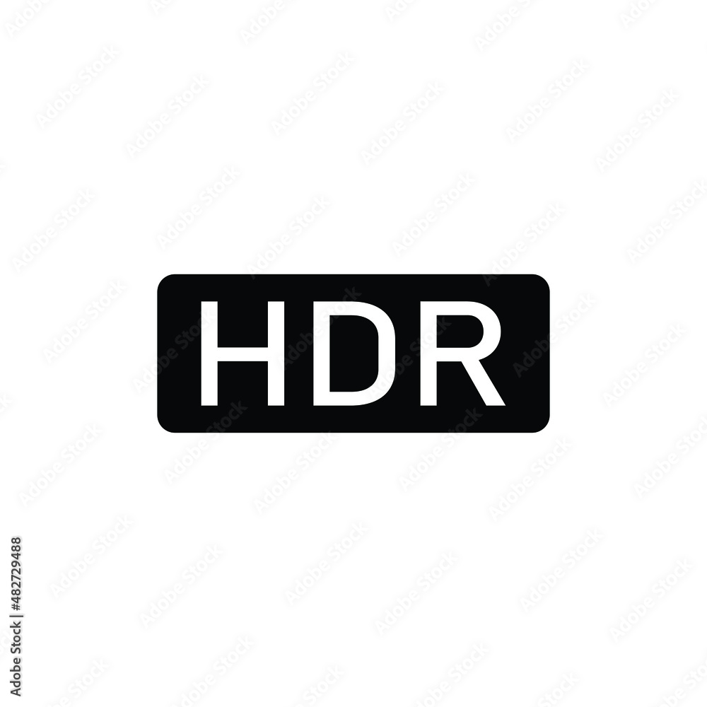 hdr icon vector High Dynamic Range Imaging hdr icon vector High Dynamic Range Imaging