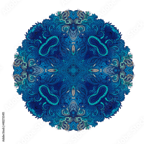 Mandala. Beautiful vintage round pattern in vector.
