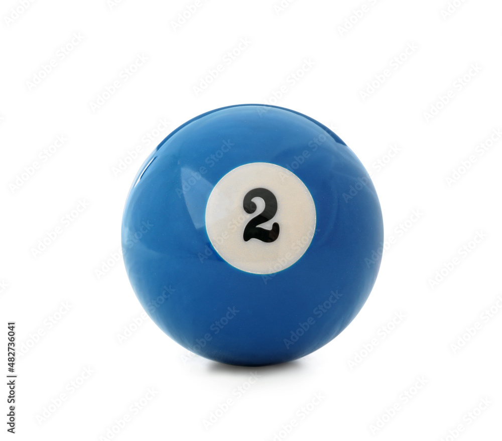 Billiard ball on white background Billiard ball on white background