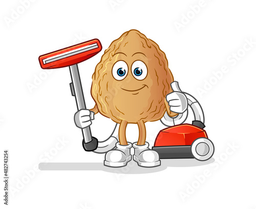 almond clean with a vacuum . character vector
