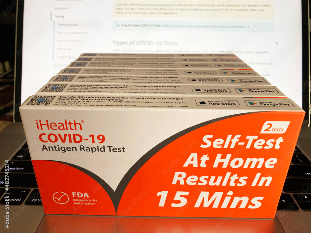 iHealth Covid19 home antigen rapid test kits. Self test at home