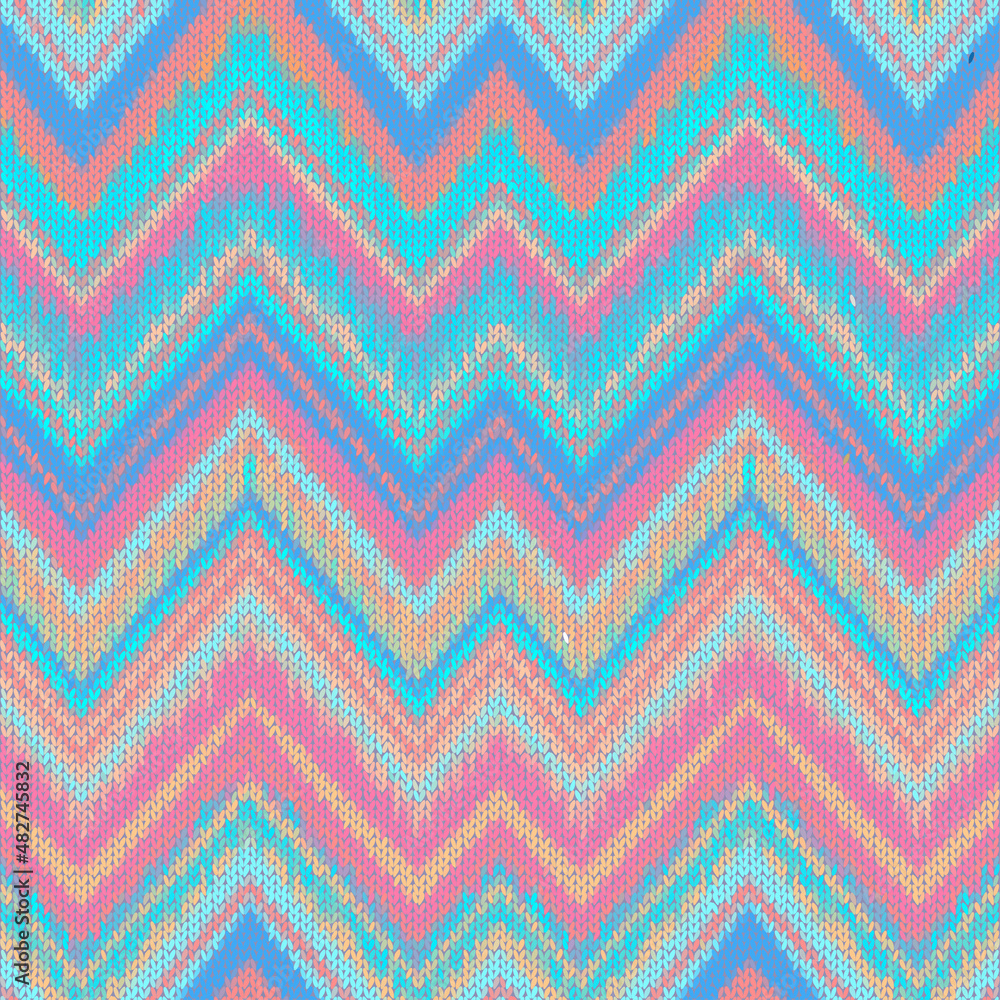 Ethnic zigzag pattern in retro colors, aztec style vector background Ethnic zigzag pattern in retro colors, aztec style vector background