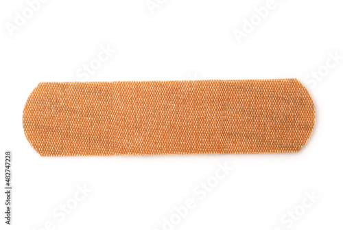Bandage or band aid isolated on white, clipping path included