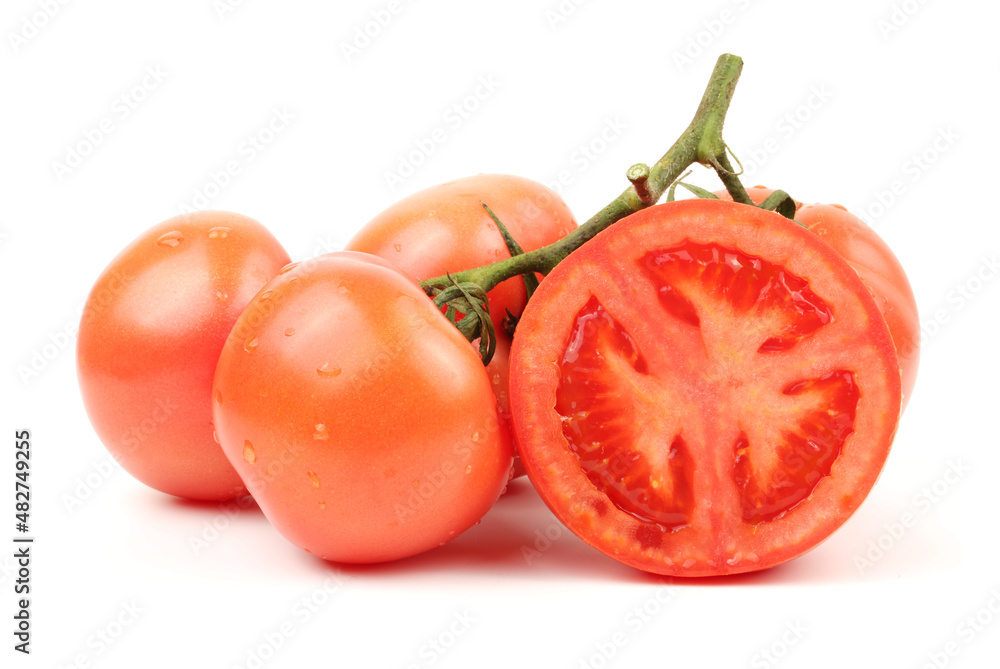 fresh tomato isolated on white background fresh tomato isolated on white background