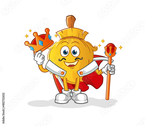 broom king vector. cartoon character