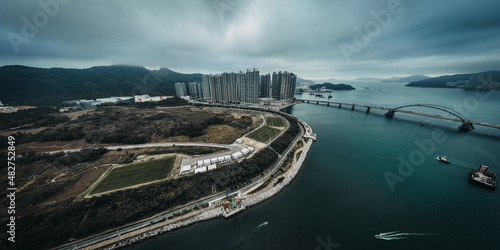 Photography Panorama aerial view of Hong Kong City - Tseung Kwan O
