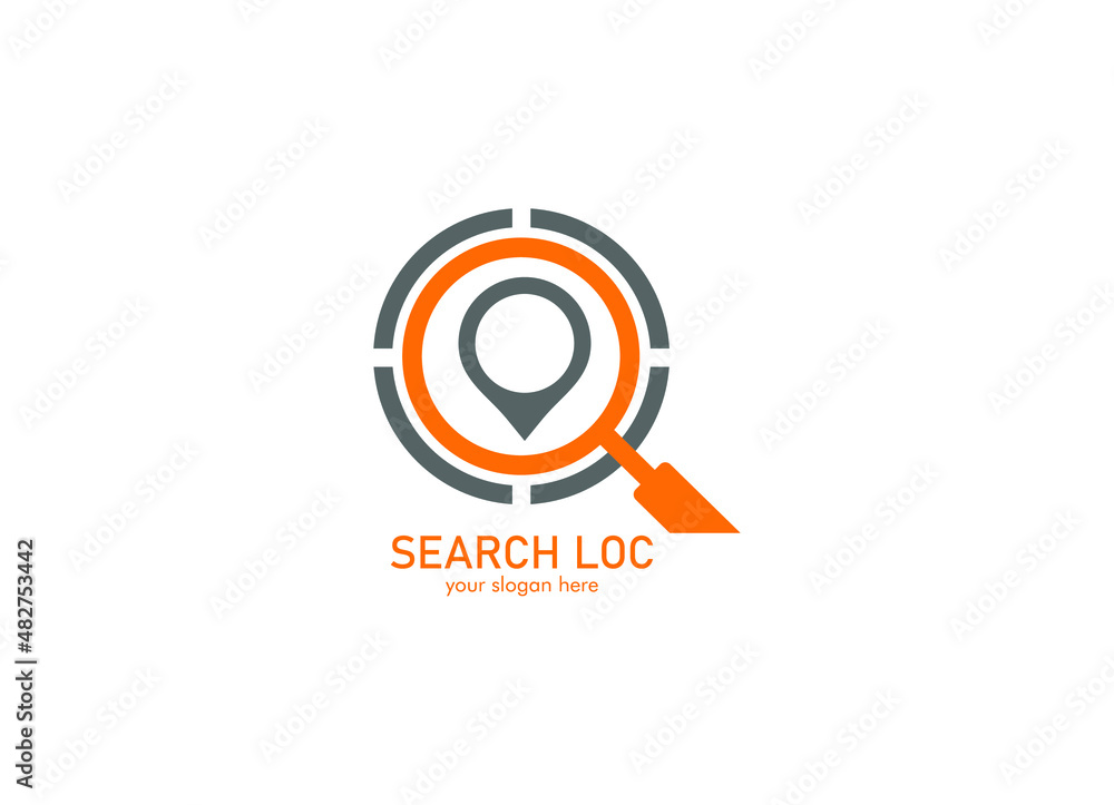 search location logo vector