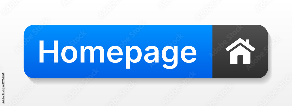 Homepage button. Internet homepage website symbol isolated on white background. Homepage button. Internet homepage website symbol isolated on white background.