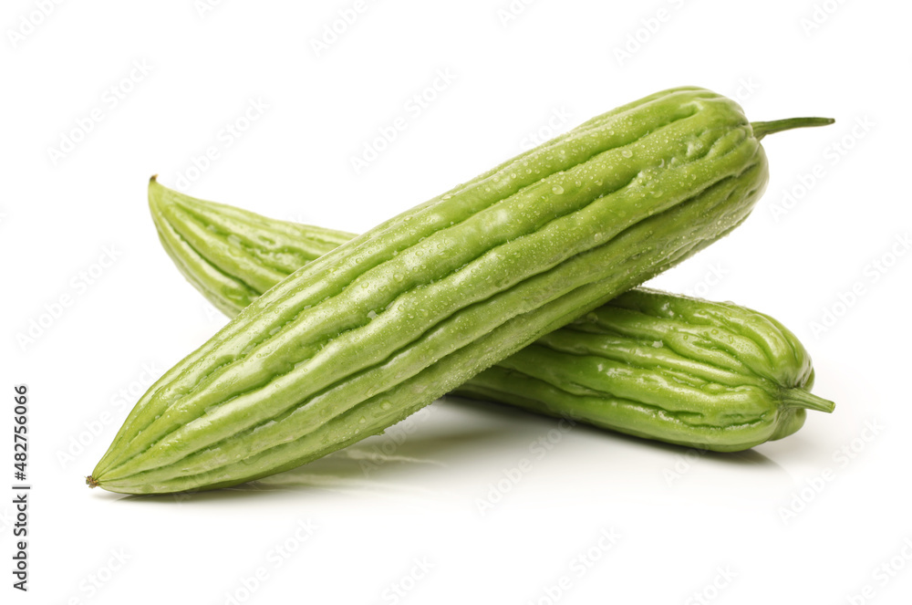 Bitter melon , Bitter gourd on white background Bitter melon , Bitter gourd on white background