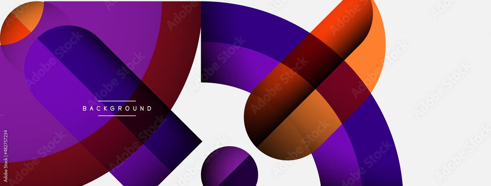 Trendy shapes, color minimal design composition, lines and shadows for wallpaper banner background or landing page Trendy shapes, color minimal design composition, lines and shadows for wallpaper banner background or landing page