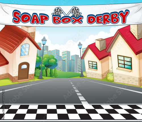 Soap Box Derby Scene