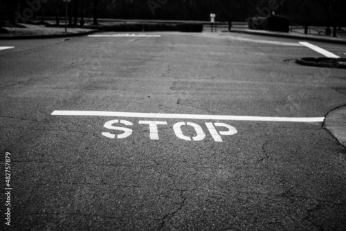 Stop sign on the street