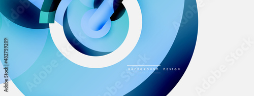 Circle abstract background. Vector illustration for wallpaper banner background card or landing page