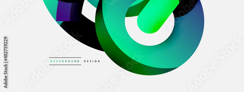 Circle abstract background. Vector illustration for wallpaper banner background card or landing page