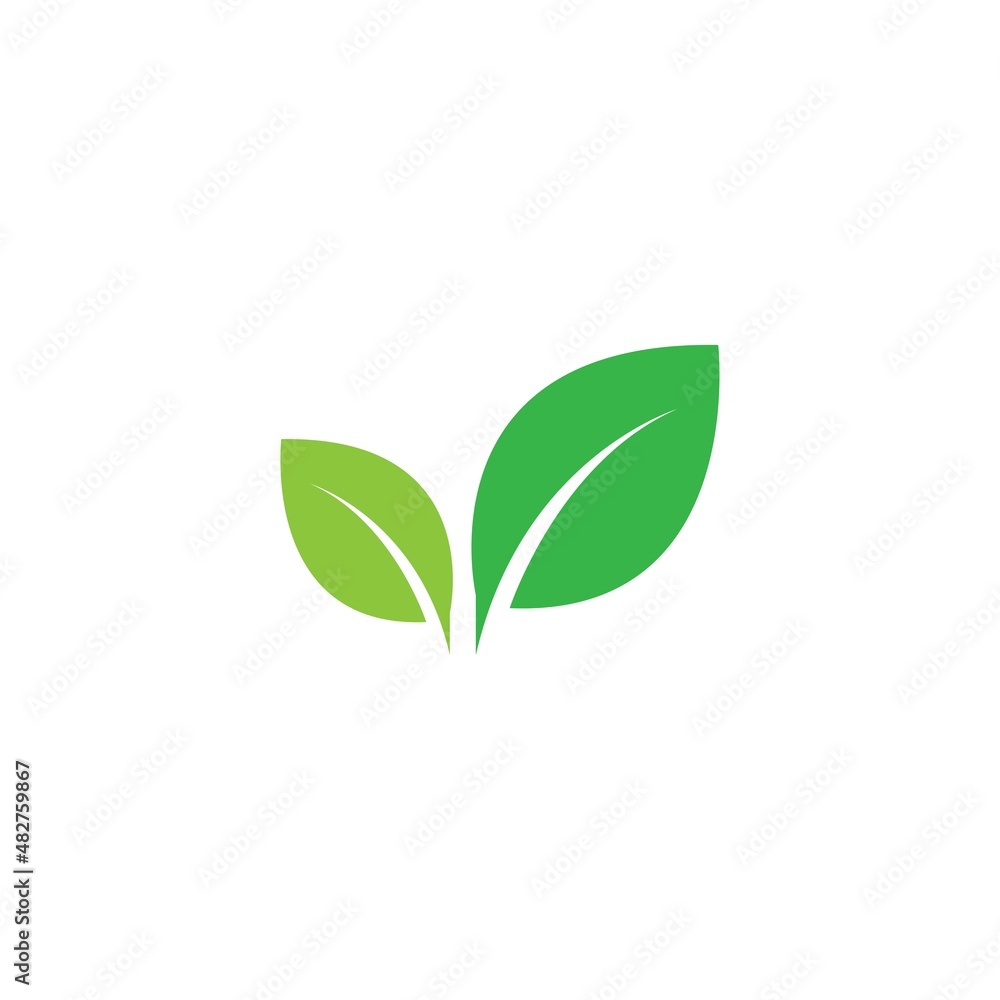 green leaf logo icon design illustration vector green leaf logo icon design illustration vector