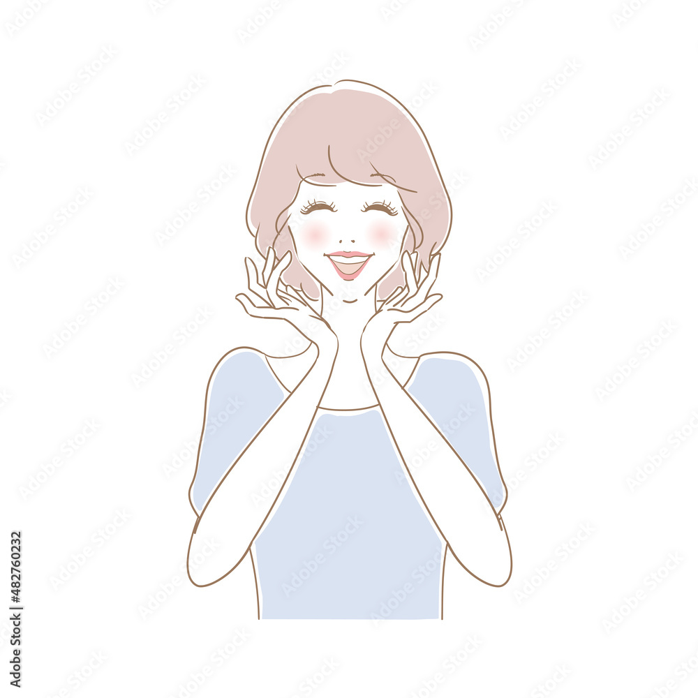 笑顔の可愛い女性