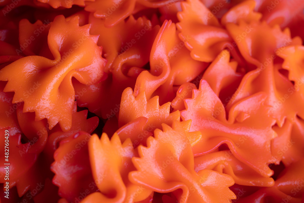 Abstract colorful pasta. Top view shot. Abstract colorful pasta. Top view shot.