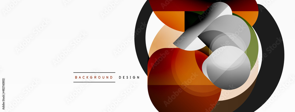 Geometrical minimal wallpaper. Geometric shapes. Vector illustration for wallpaper banner background or landing page Geometrical minimal wallpaper. Geometric shapes. Vector illustration for wallpaper banner background or landing page