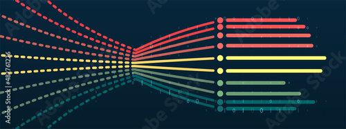 Abstract infographics visualization