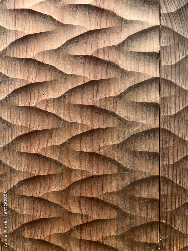 木材の表面　木掘り、デザイン